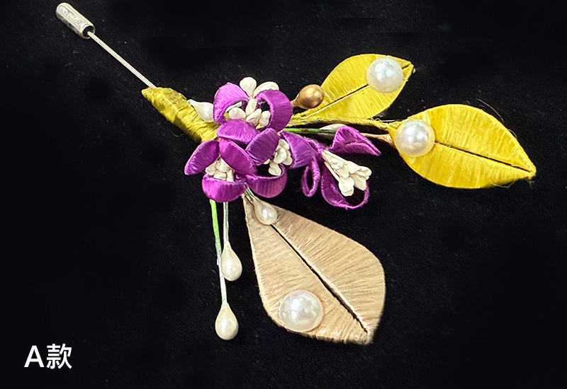 客家纏花雙花飾